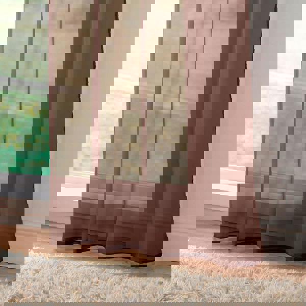 Luxury Living Voile Tab Top Curtain Pair with Crystal Tie Backs Sheer Window Panels