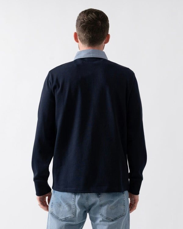 GANT Mens Regular Fit Chambray Heavy Rugger - 433 Evening Blue