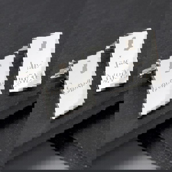 Personalised Memento Company Personalised Groomsman Cufflinks