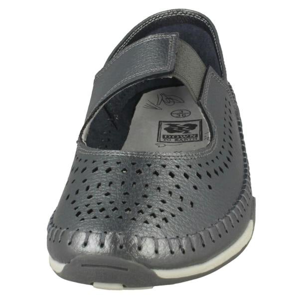 Down to Earth Ladies Down To Earth Elastic Upper Strap Shoes