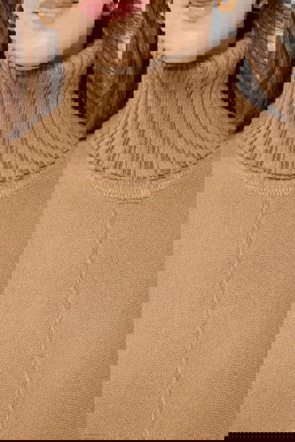 Mudflower Roll Neck Batwing Jumper