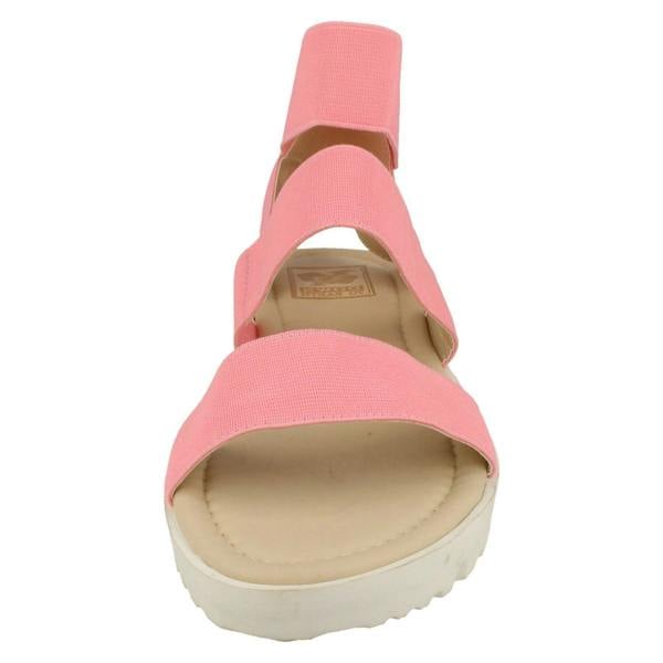 Down to Earth Ladies Down To Earth Elasticated Flat Sandals