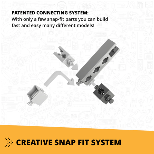 Engino Creative Builder: Wheeled Loader Machinery Set