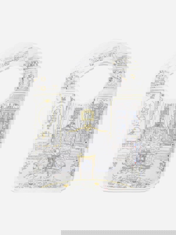 Atelier Choux Baby French Bedroom Satin Bib in Multicolour