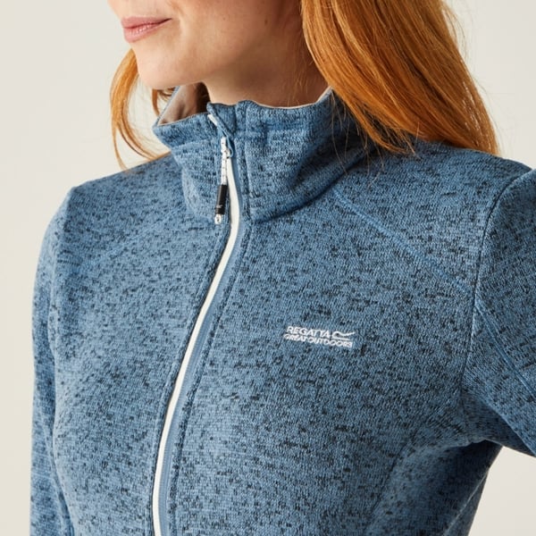 Regatta Women's Newhill Marl Full Zip Fleece Jacket - Coronet Blue / White