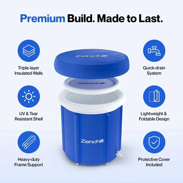 Zenchill Cold Therapy Starter Bundle - Portable Ice Bath + Gifts