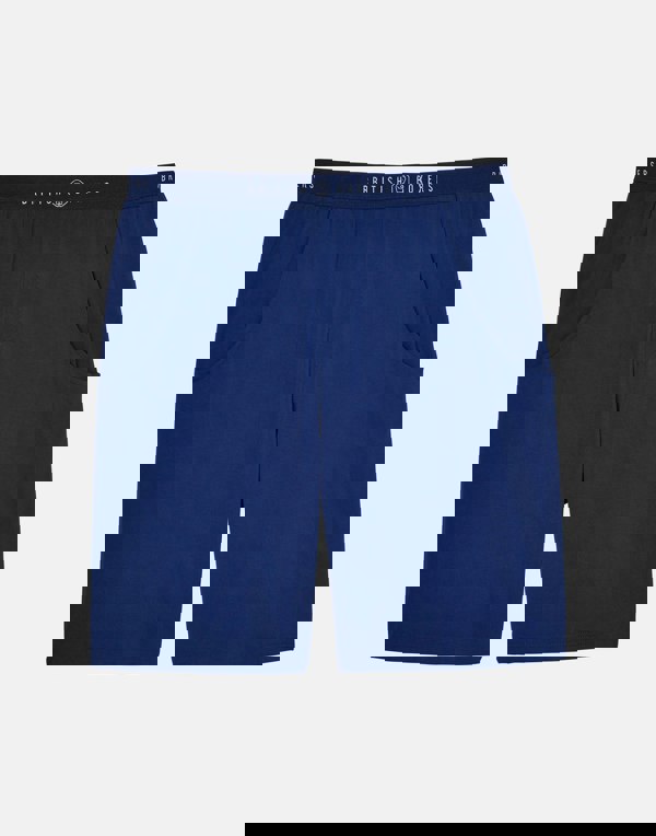 British Boxers Men's Bamboo Sleep Shorts – Solid Navy