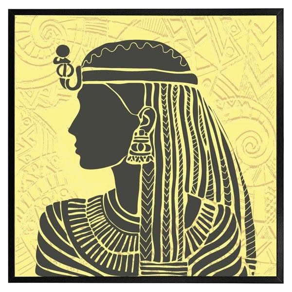 Benjamin Tate Design Egyptian women on yellow (Picture Frame)