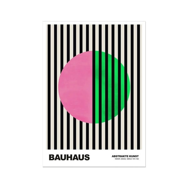 Bauhaus Art Print - Striped Circle