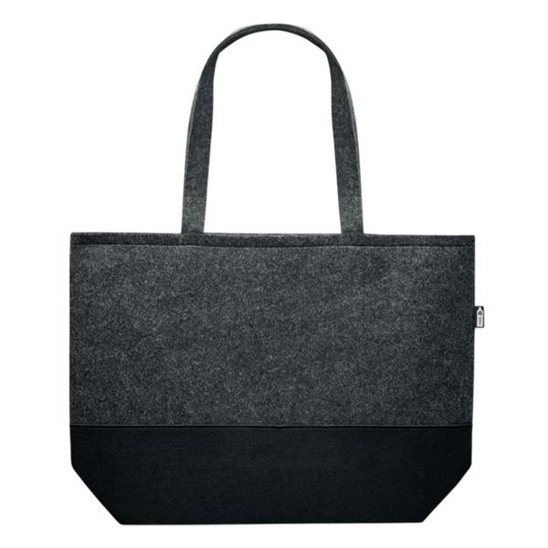 MidOcean Duo Indico RPET Felt Shopper Bag - Stone Grey