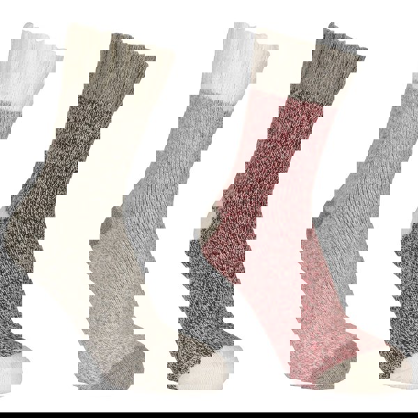 Trespass Unisex Adult Inigo Socks - Grey/Cherry Marl