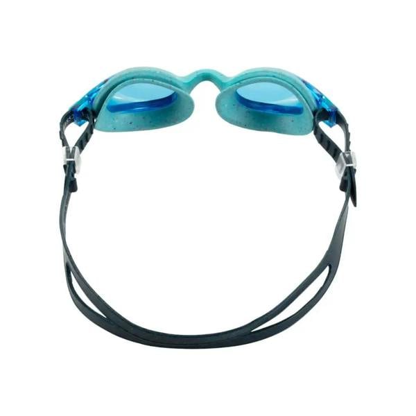 Fashy Spark I junior swim goggles with blue black frame, clear lenses, adjustable head strap