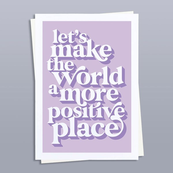 Hands & Hearts Positive place positivity art print