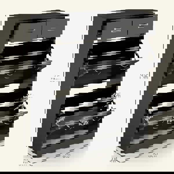 Flip-down Shoe Cabinet