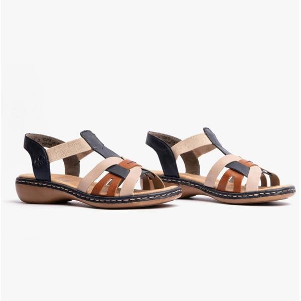 Rieker Rieker 65918-90 Womens Sandals Blue