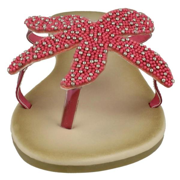 Savannah Ladies Savannah Beaded Starfish Toe Post Sandals