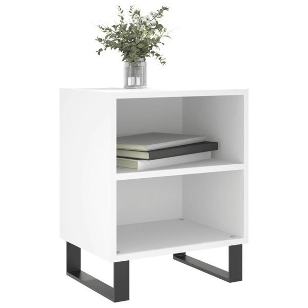 Berkfield Bedside Cabinets 2 pcs White 40x30x50 cm Engineered Wood