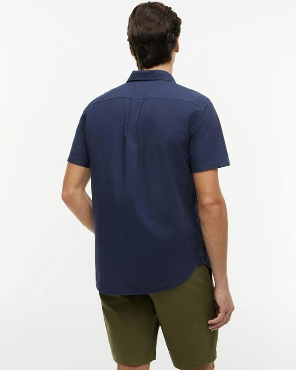 Tommy Hilfiger GMD Poplin Mens Short Sleeve Shirt - Carbon Navy