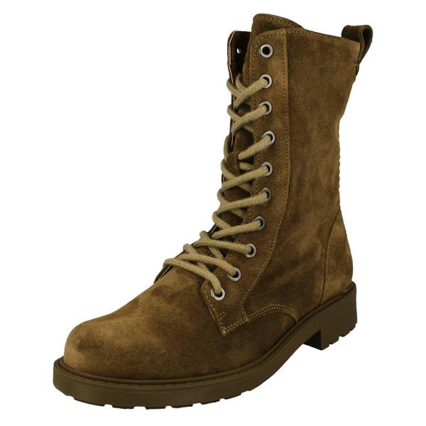 Clarks Ladies Clarks Lace Up Detailed Combat Style Boots Orinoco2 Style