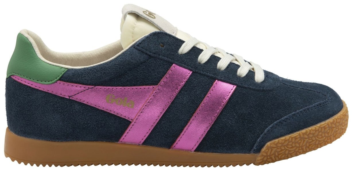 Gola Elan Glitz Suede Women's Navy/Fuchsia/Emerald Trainers