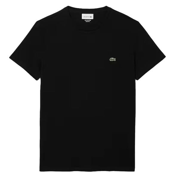 Lacoste Cotton Pima Crew Neck T-Shirt Black