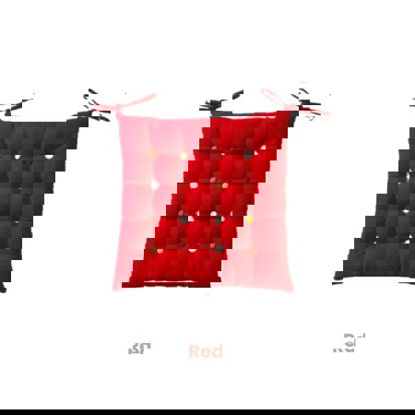 ANYHOUZ Non Slip Square Stool Cushion Soft Washable Cover