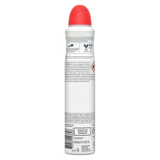 Dove Advanced Care Go Fresh AntiPerspirant Spray Peach & White Blossom, 18x200ml