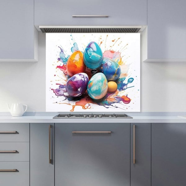 Warren Reed - Designer Watercolor Easter eggs Kitchen Splashback