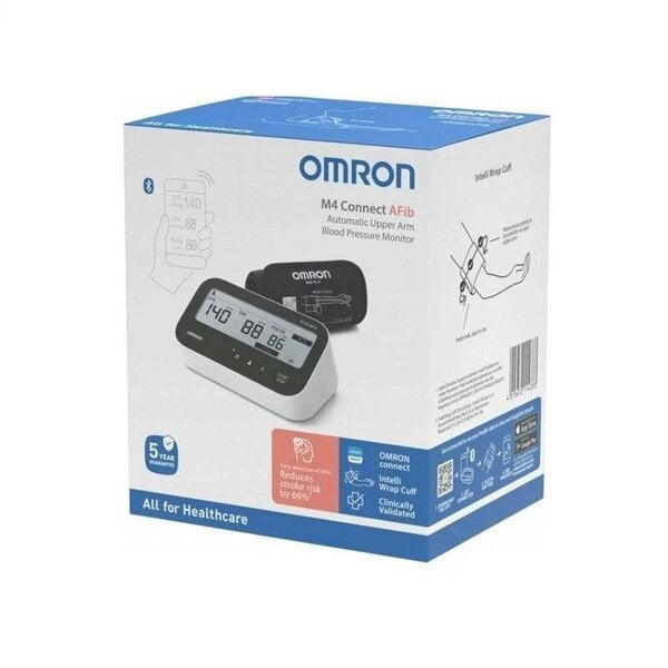 Omron HEM-7196T1-FLE M4 Connect Afib Upper Arm Blood Pressure Monitor