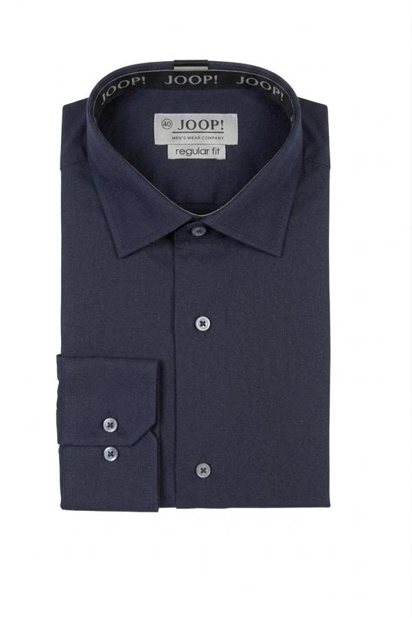 Men's Long Sleeve Button-Down Dress Shirt - Navy - TruClothing.com - 14