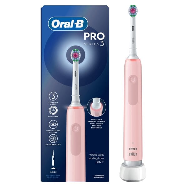 Oral-B Pro Series 3 Electric Toothbrush - Pink