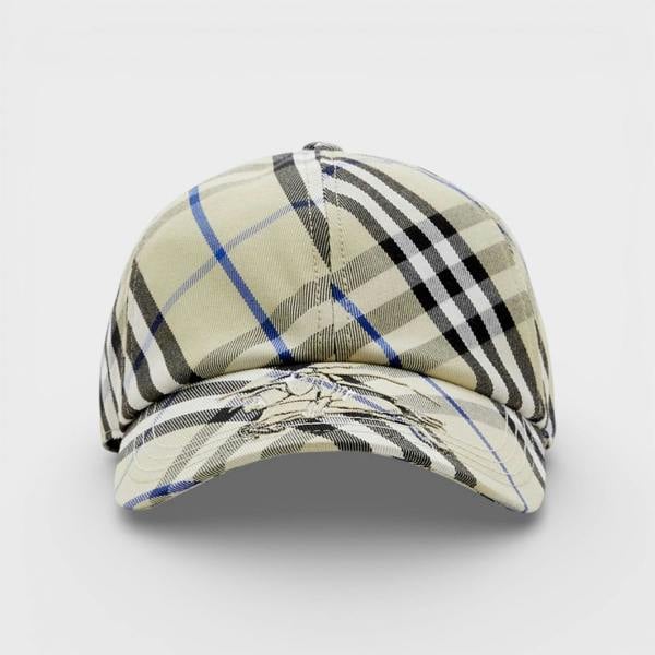 Burberry Check Baseball Cap Beige