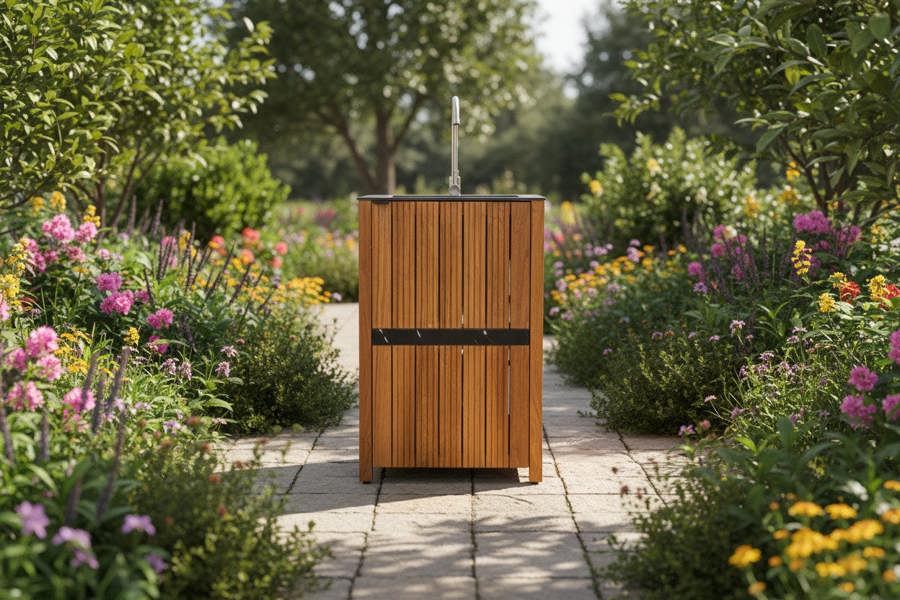 Ocean Designs Avellino Teak Outdoor Kitchen Sink Unit