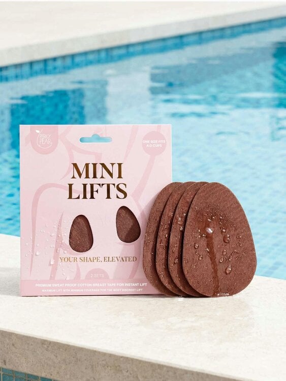Perky Pear Mini Lifts Boob Tape- BROWN-A-D Cups