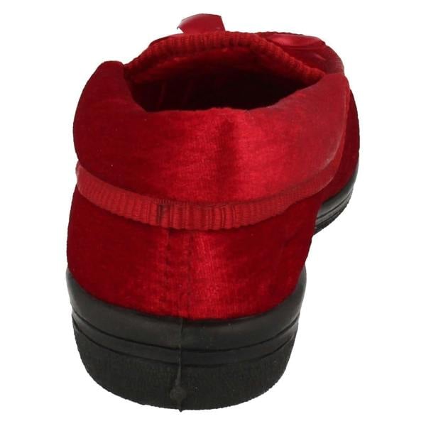 Four Seasons Ladies Four Seasons Full Slippers with Bow Detail