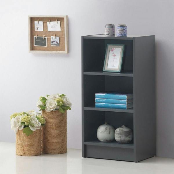 Timber Art Design Small 3 Tier Cube Bookcase Display Shelving Storage Unit Wood Furniture