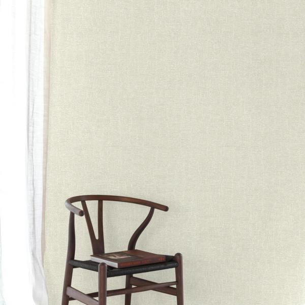 Grandeco Boutique Atogo Semi Plain Woven Effect Luxury Weight Embossed Wallpaper, Off White
