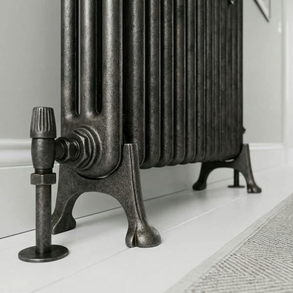 Pair of Antique Cast Iron Radiator Feet