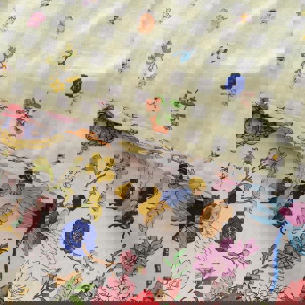 Belle & Boo Garden Friends Reversible Cotton Duvet Cover Set White