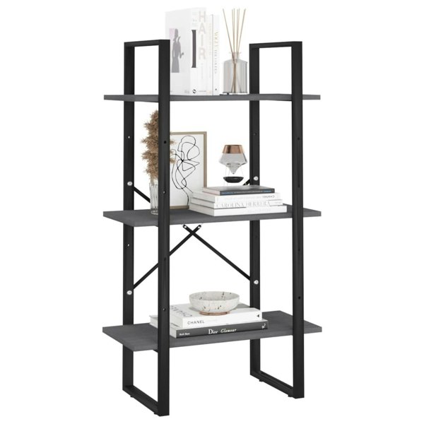 Berkfield Storage Shelf Grey 60x30x105 cm Solid Pine Wood