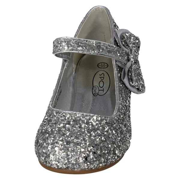 Spot On Girls Spot On Block Heel Party Shoes H3086