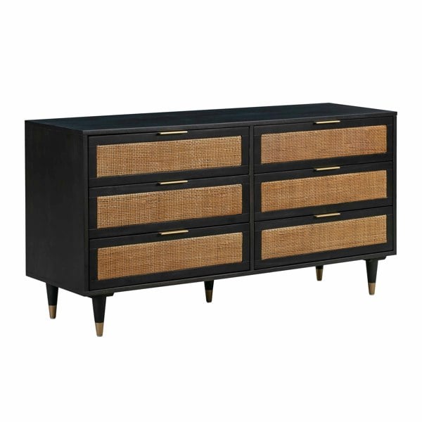 Furniture Edit Sierra Noir 6 Chest Of Drawers Dresser