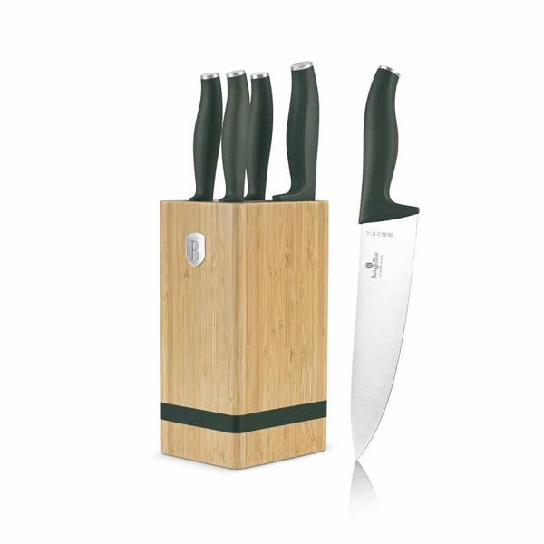 6 pcs knife set Berlinger Haus BH2751 Matte Green