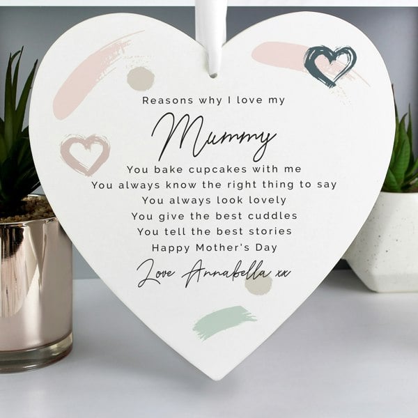 Personalised Memento Company Personalised Love Large Wooden Heart