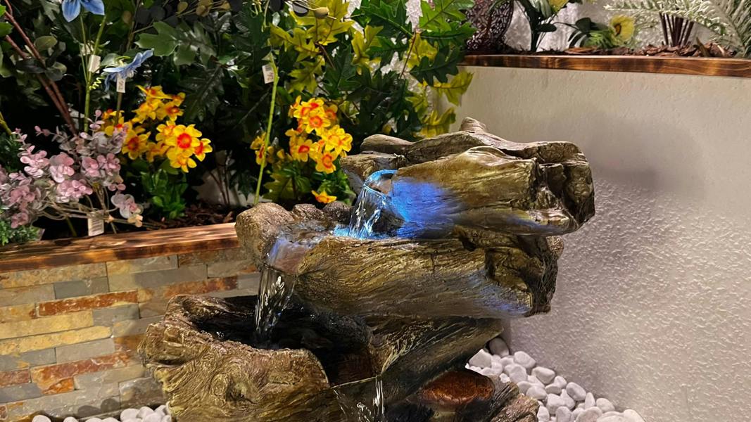 Tranquillity Water Features 5 Tier Wood Cascade Woodland Water Feature