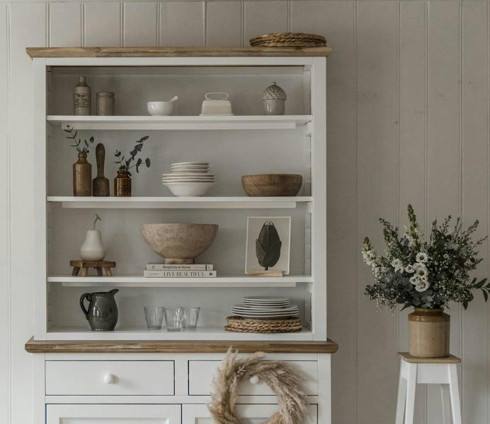 Statement Furniture Florence Bookcase Wooden Shelving Unit with Adjustable Shelves, Fully Assembled