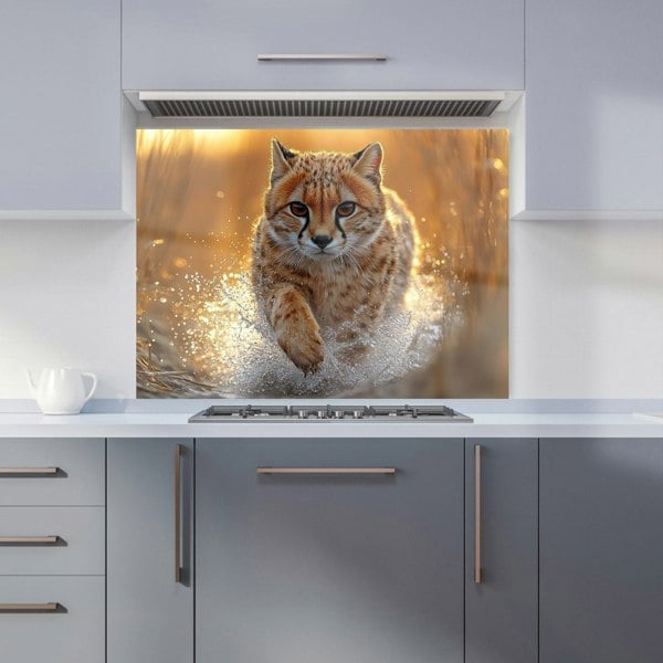 Warren Reed Wild Cat Kitchen Splashback - 00028