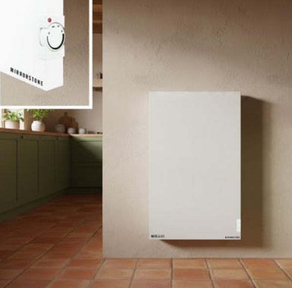 Mirrorstone Heating Mirrorstone 1000W Air Infrared + Convection Vertical Heating Panel With Manual Thermostat