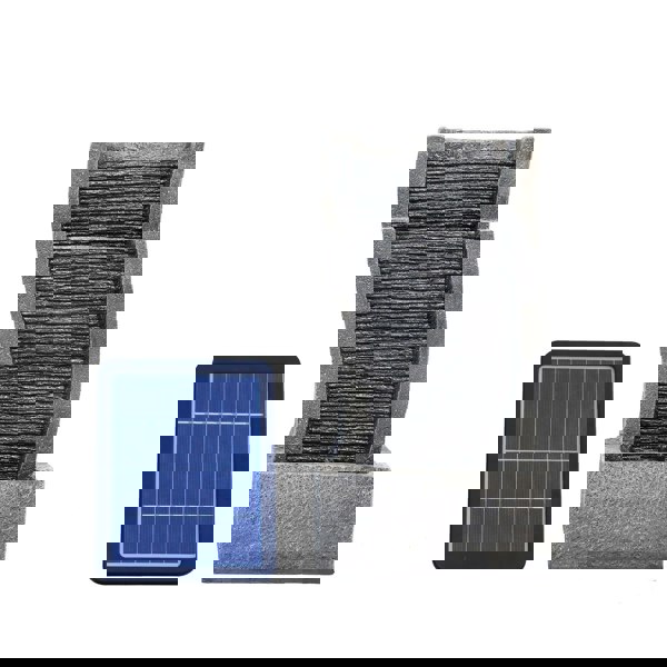 50CM H Slate Effect Modern Waterfall Ornament Garden Water Feature Cascading Tiered Water Fountains Living and Home