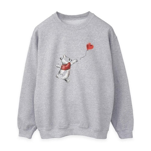 Winnie the Pooh Womens Balloon Sweatshirt - Heather Grey